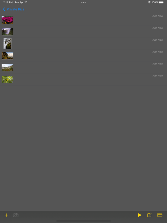 Private Pics (try then buy) iPad screenshot 5 - Utilities app