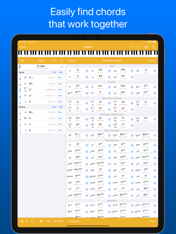 Screenshot #2 for Suggester : Chords and Scales