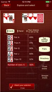 the poker calculator iphone screenshot 4