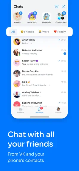 Game screenshot VK Messenger: Live chat, calls mod apk