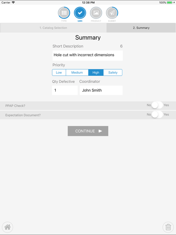 Screenshot #5 pour Steelcase Quality Mgmt. Notify