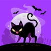 Black Cat Sticker Emojis icon