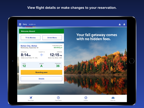Screenshot #1 for Southwest Airlines