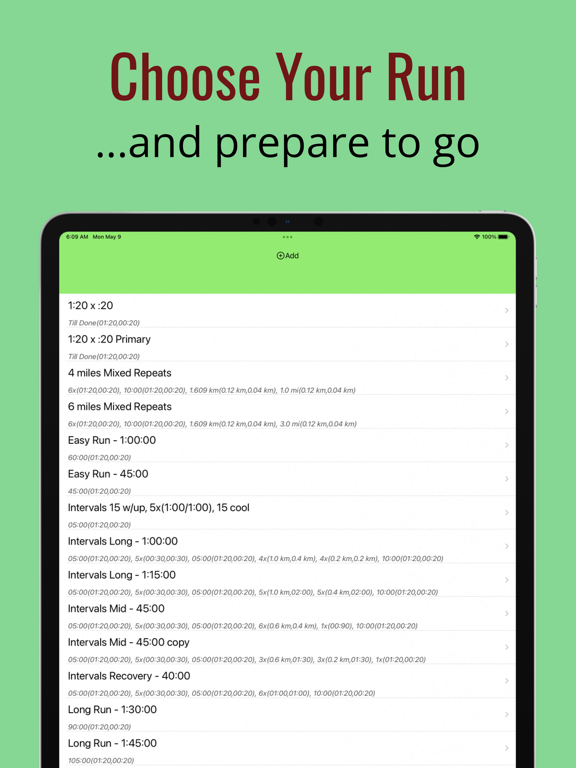 Screenshot #5 pour Custom Running Intervals