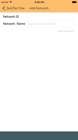 ZeroTier One screenshot