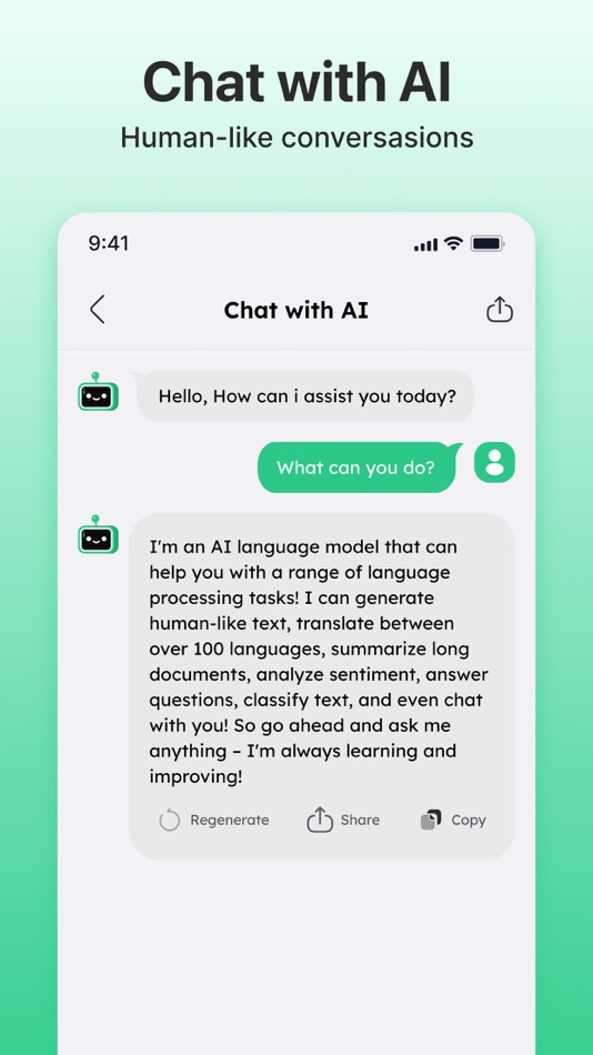 #2. AI Writer: Chatbot Assistant (iOS) 由: Busicard.io