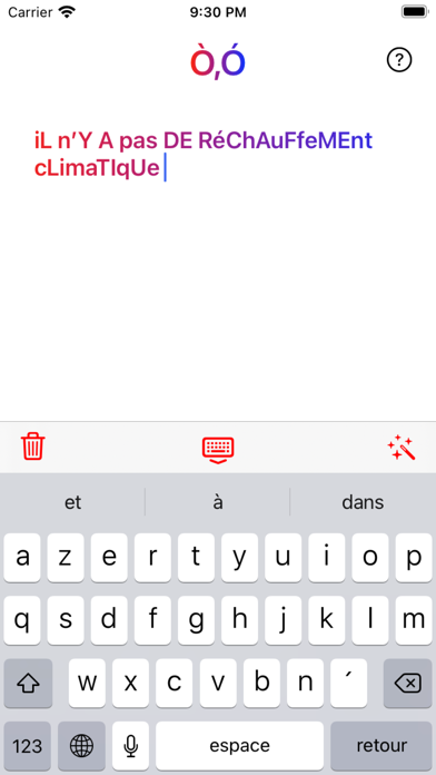 Fool modificateur de texte Screenshot