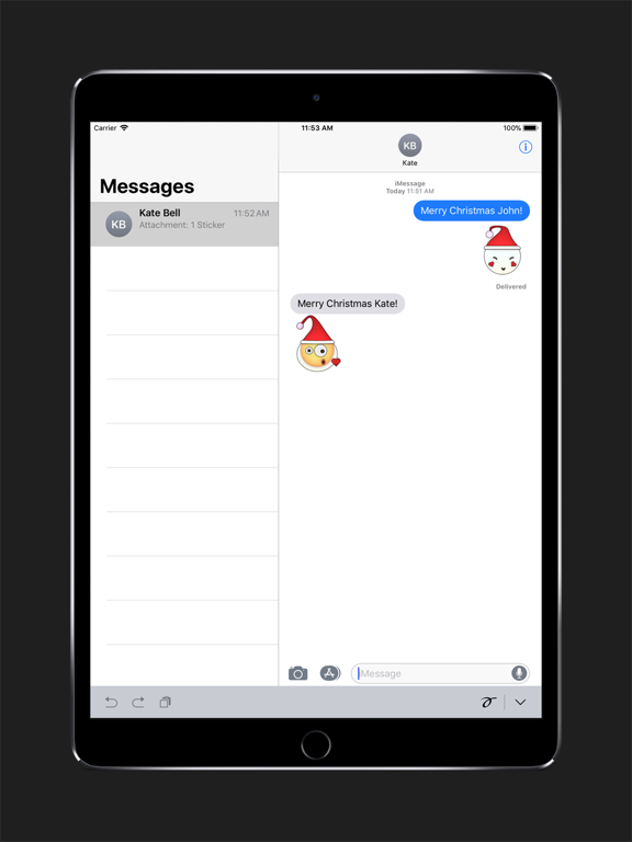Screenshot #2 for Xmas Emoji - Holiday Stickers
