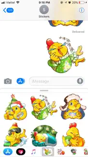 christmas chicken chuu sticker iphone screenshot 3