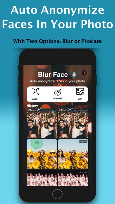 Auto Blur Faces: Photo Privacy Screenshot