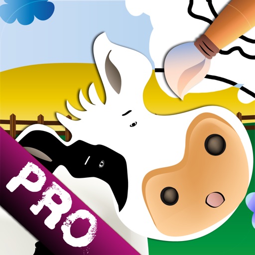 Farm Animals: Learn&Colour PRO