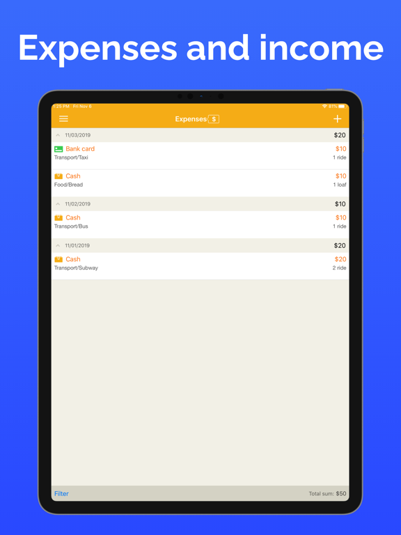 Screenshot #5 pour Comptabilité domestique.