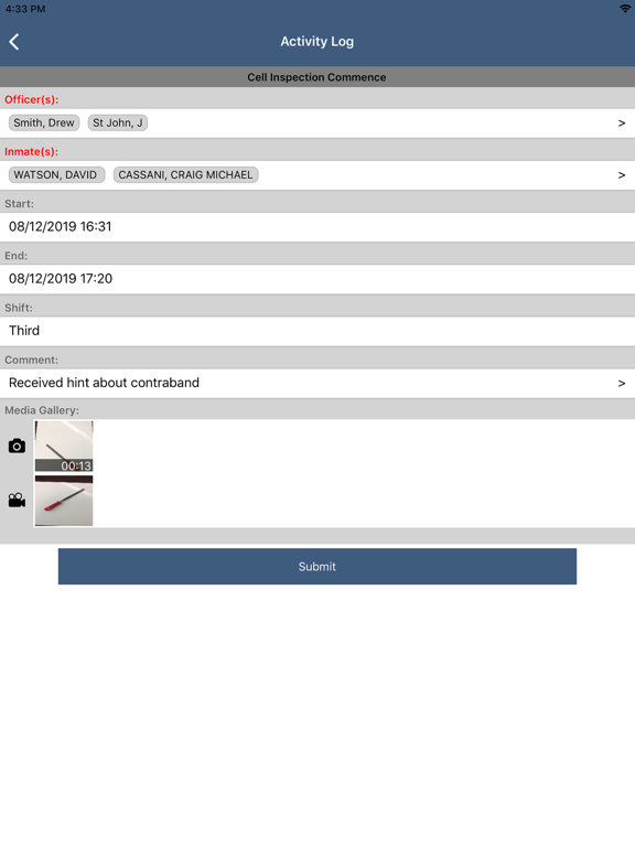 CorreTrak iPad screenshot 2 - Productivity app