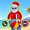 challenge Santa Claus in this exciting game of ball throwing