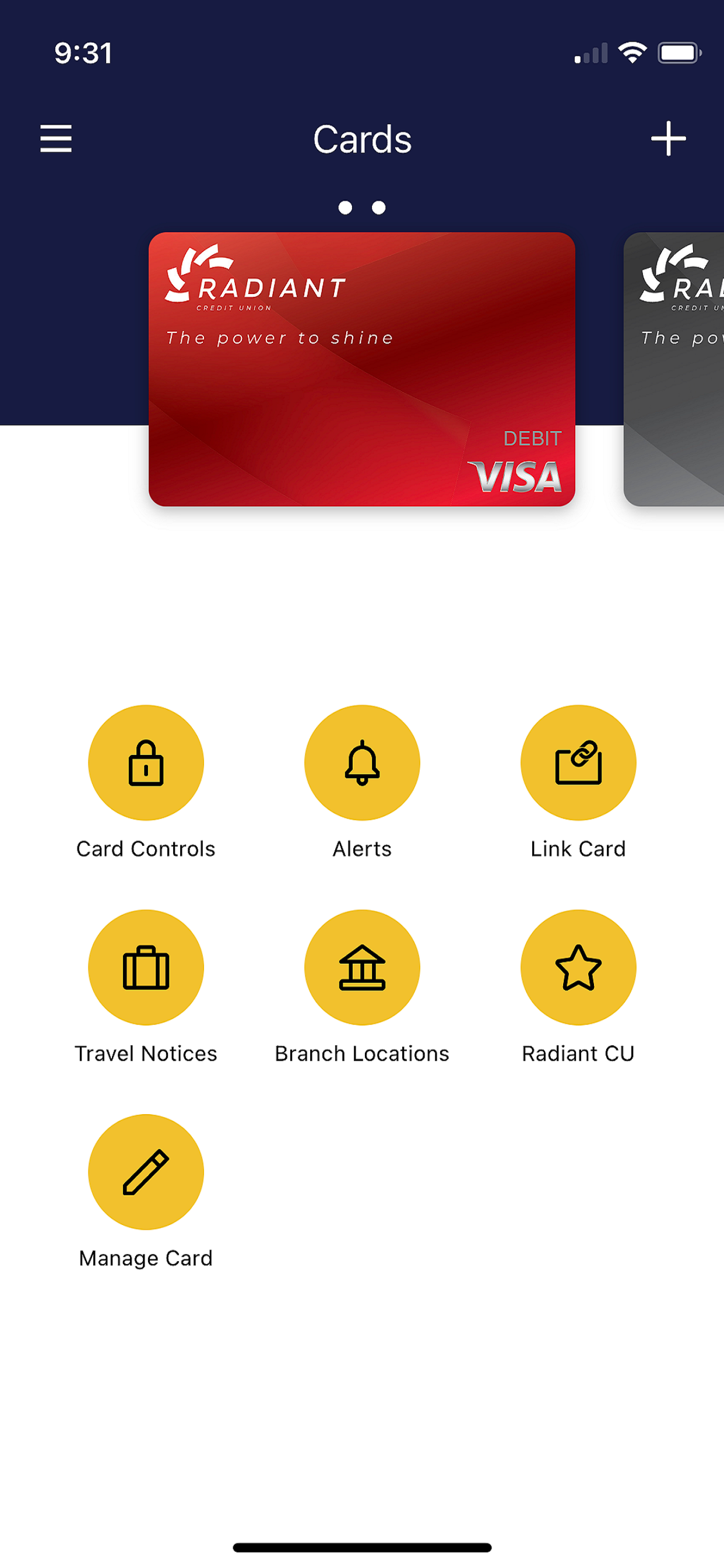 Radiant Card Manager