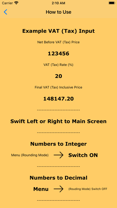 VAT and Sales Tax Calculator Screenshot