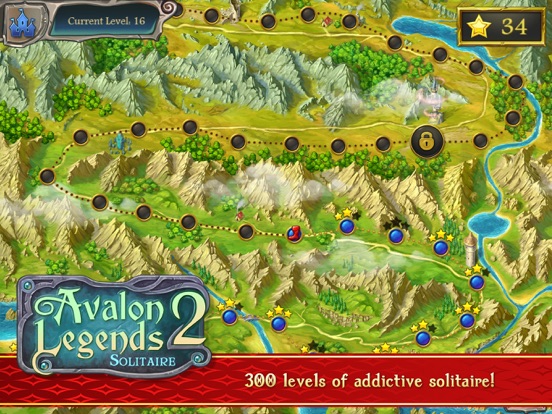 Avalon Legends Solitaire 2 iPad app afbeelding 4