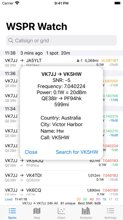 WSPR watch