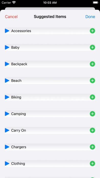 PackMeUp Screenshot