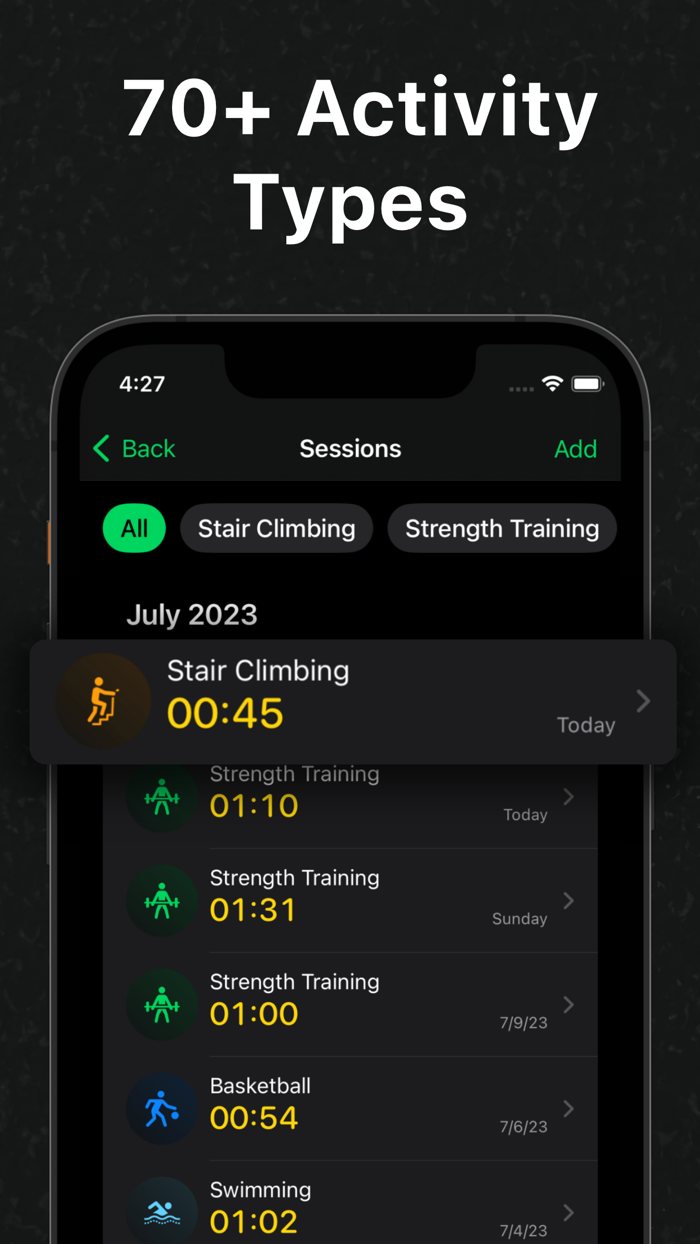 Setgraph Workout Log