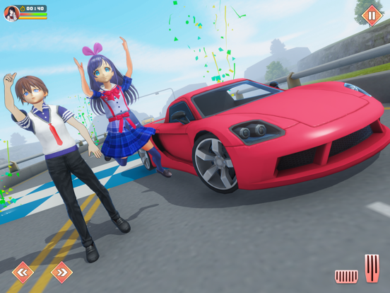 Anime School Girl Love Life 3D iPad screenshot 5 - Games app