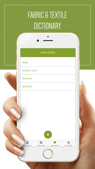 Fabric & Textile Dictionary Screenshot