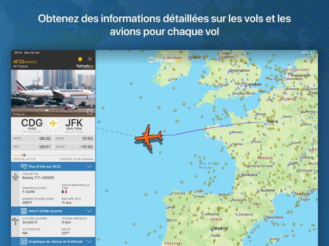 ‎Flightradar24 | Flight Tracker Capture d'écran