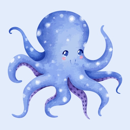 Watercolor Sea Life Emojis icon