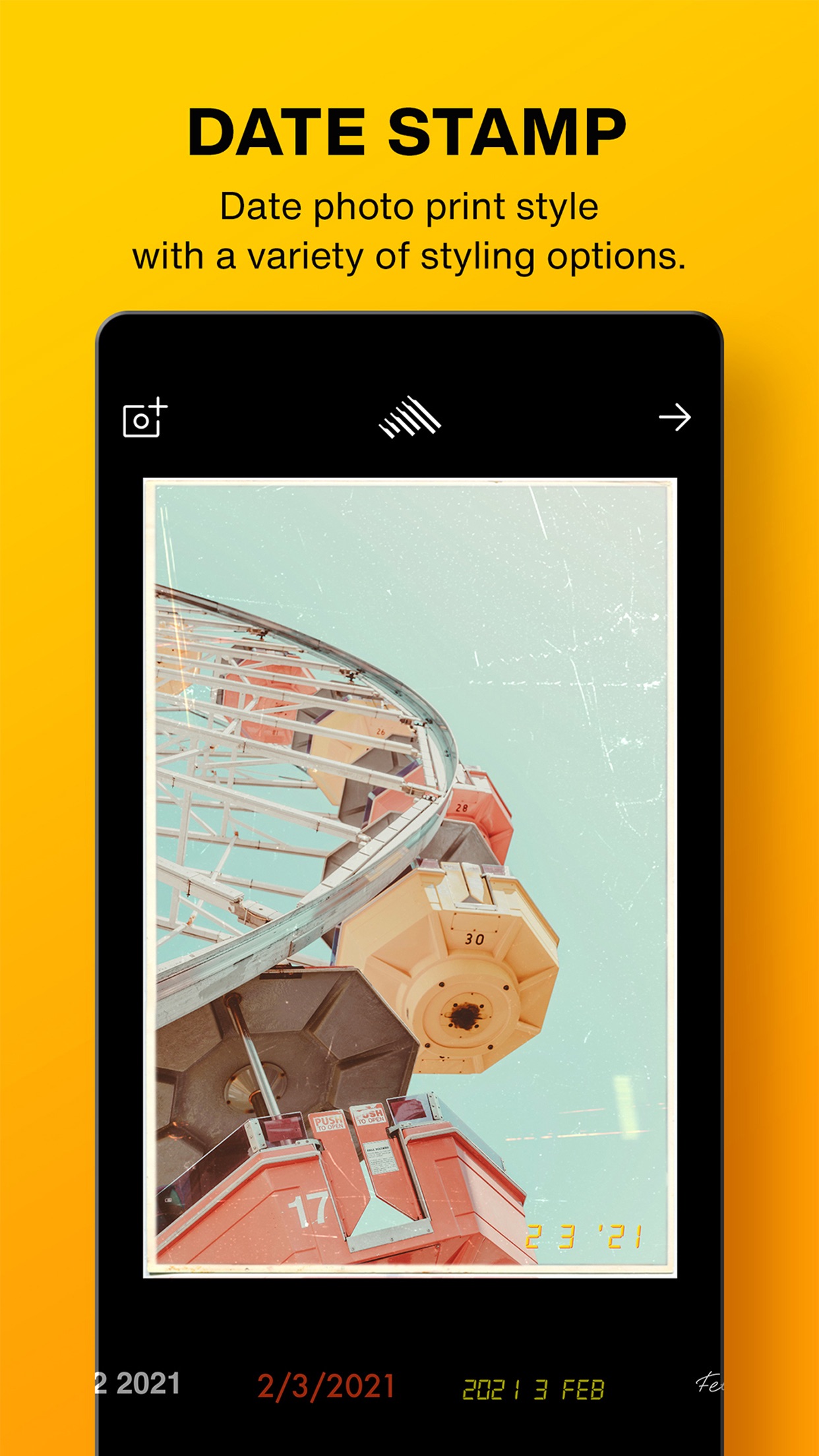 Screenshot do app Filme — Analog Photo Editor