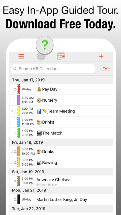 PocketLife Calendar Screenshot