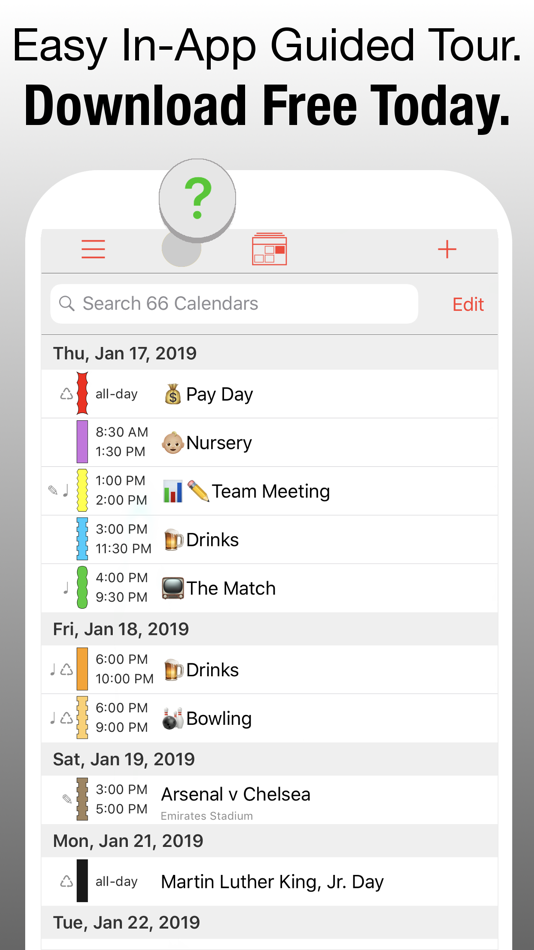 #9. PocketLife Calendar (iOS) 由: OvalKey Ltd.