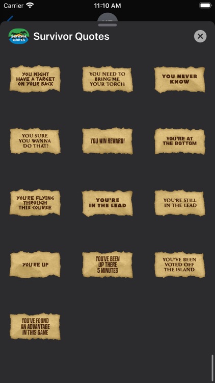 Quotes from Survivor screenshot-7