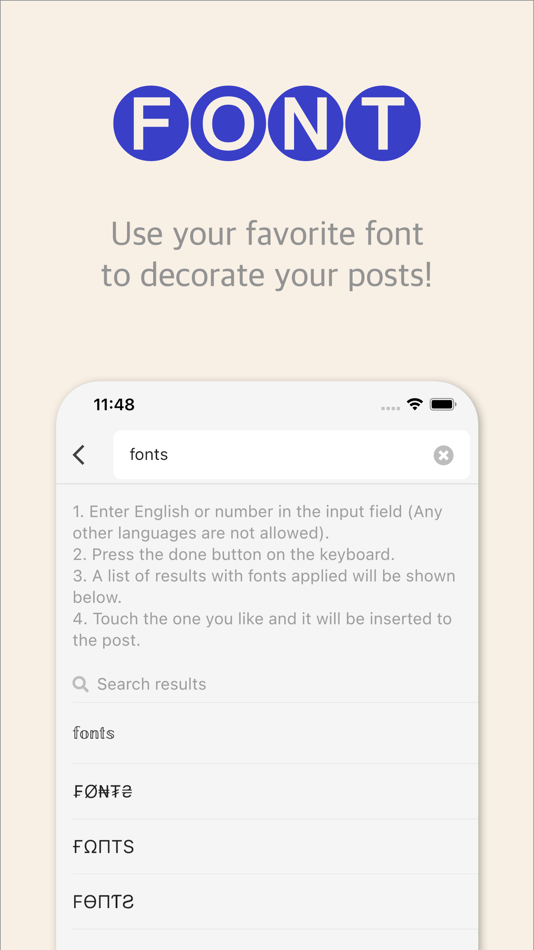 #4. Inst-enter : fonts & emoticons (iOS) 由: Dong su Mun
