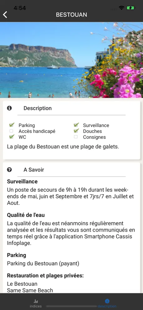 Cassis Infoplages