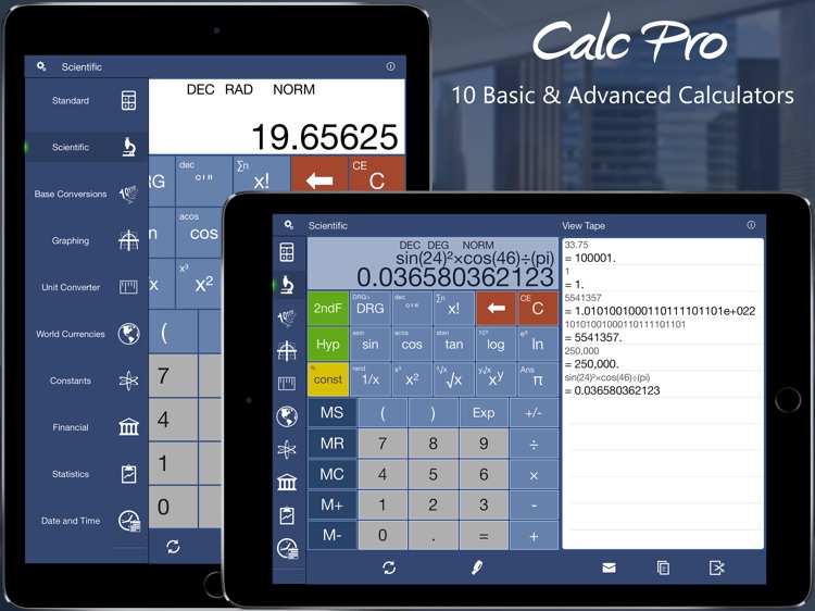 Calc Pro HD - Top Calculator! screenshot-0