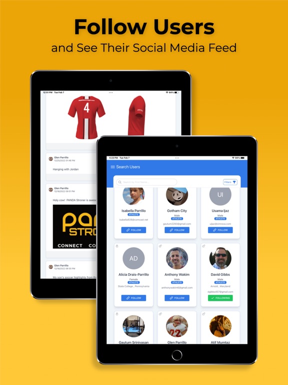 PANDA Stronger iPad screenshot 2 - Sports app