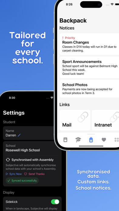 Subjective - School Org. Screenshot