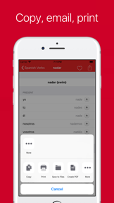 Spanish Verb Conjugator Pro screenshot