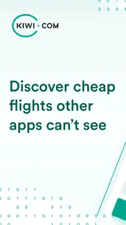 kiwi.com: book cheap flights iphone screenshot 1