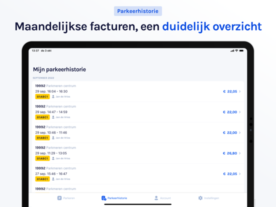 Stadsparkeren - Parkeerapp iPad app afbeelding 3