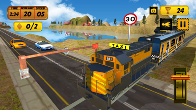 Hilly Train Taxi Adventure Screenshot