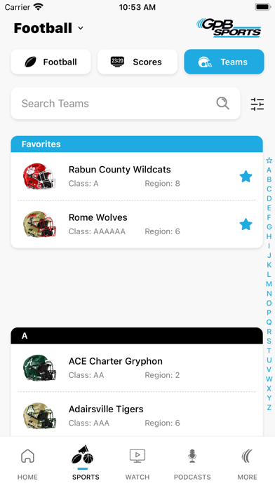 GPB Sports Screenshot