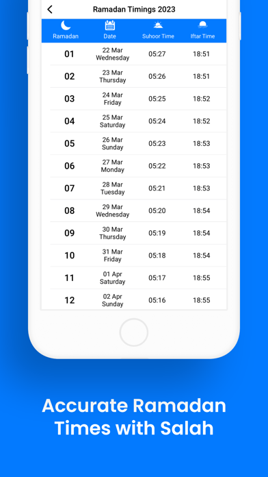 Ramadan Times 2024 & Qibla Screenshot