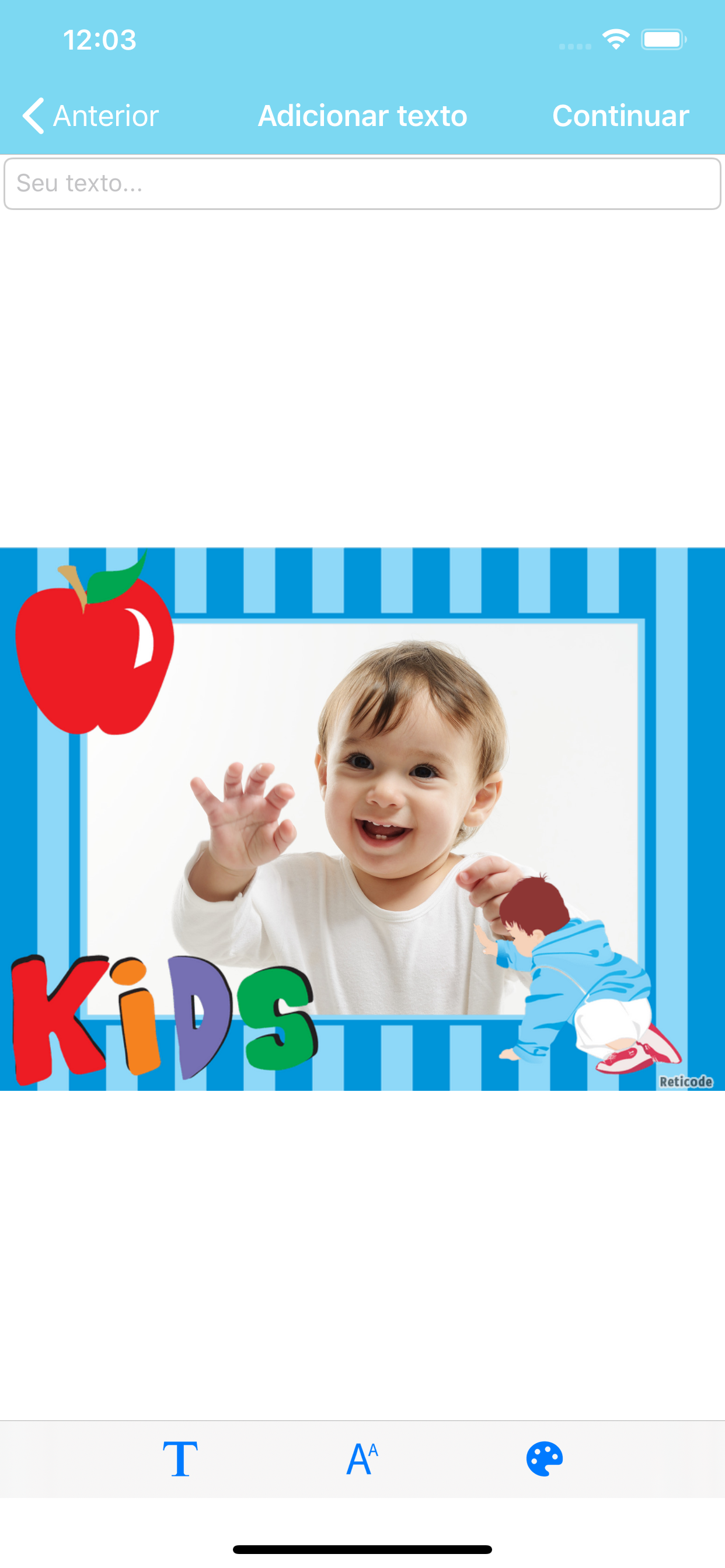 Molduras para bebês e crianças