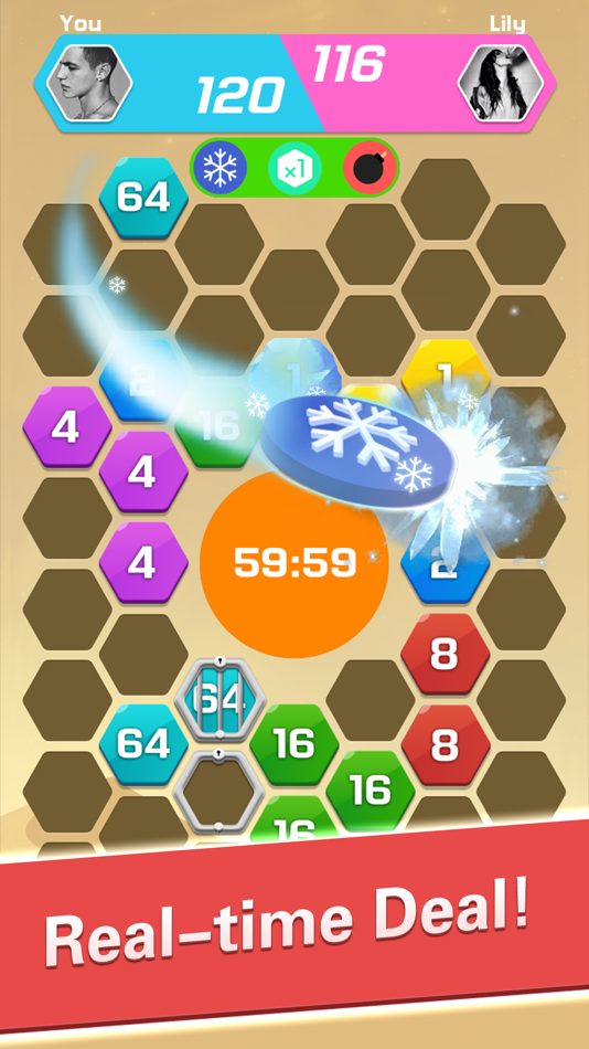 #2. 2048 Hexa Puzzle - Merge Block (iOS) 게시자: 元忠 林