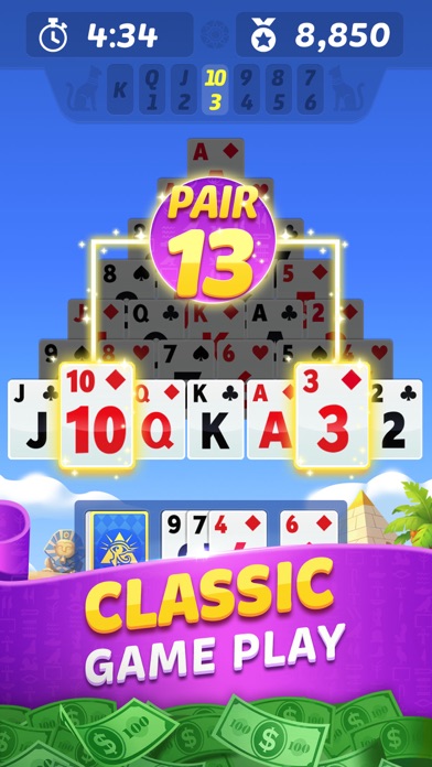 Pyramid Solitaire - Win Cash Screenshot
