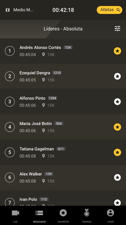 Live Federación  Atletismo CyL