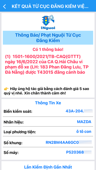 iNguoi - Tra Cứu Phạt Nguội Screenshot