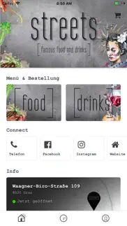 streets: famous food and drink iphone screenshot 1