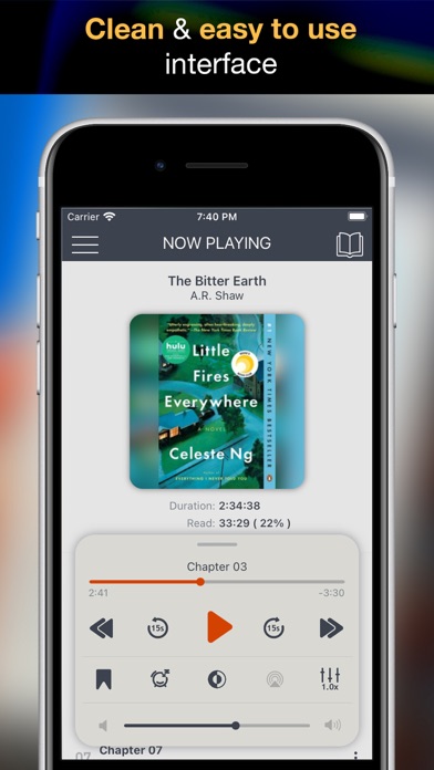 Screenshot #1 pour ListenBook Pro: book player